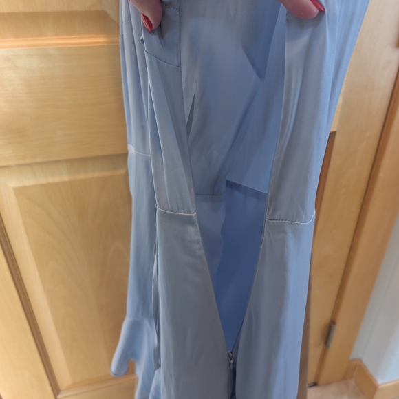 Altar'd State Soft Blue Ruffle Midi Dress - Picture 8 of 11